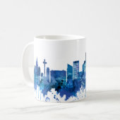 Mug Liverpool Angleterre Skyline Blue (Devant gauche)