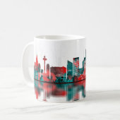 Mug Liverpool England Skyline (Devant gauche)