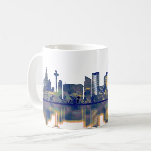 Mug Liverpool Skyline (Devant gauche)