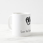 Mug Livin la bonne vie, bascules électroniques (Devant gauche)