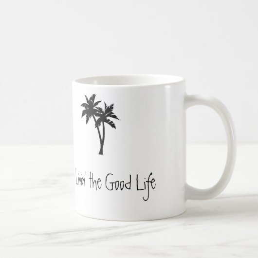 Mug Livin la bonne vie, paumes (Droite)