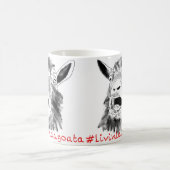 Mug Livin La Vida Goata Drôle hurler Dessin de chèvre (Centre)