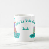 Mug Livin La Vida Goata Drôle Scène de chèvre (Centre)