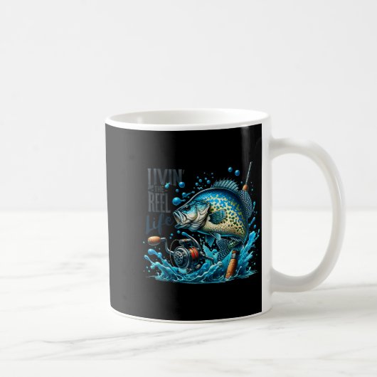Mug Livin' The Reel Life Crape Fishing Lovers Fisherma (Droite)