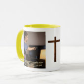 Mug Living faithfully is enough (Devant gauche)