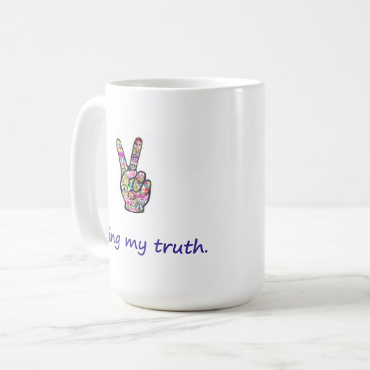 Mug Living My Truth (Devant gauche)