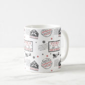 Mug Livraison d'Express de Noël Vintage (Devant droit)