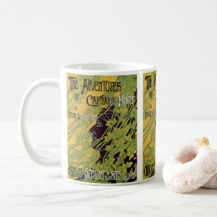 Mug Livre Art Nouveau vintage, Captain Horn Adventures