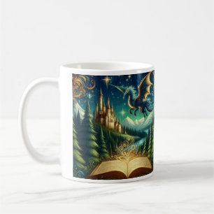 Mug Livre de contes fantastiques de la forêt de dragon
