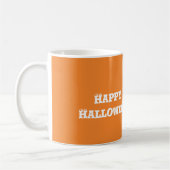 Mug Livre de crâne d'Halloween orange (Gauche)