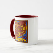 Mug Livre De Kells Celtic Knot Oiseau Médiéval (Devant gauche)