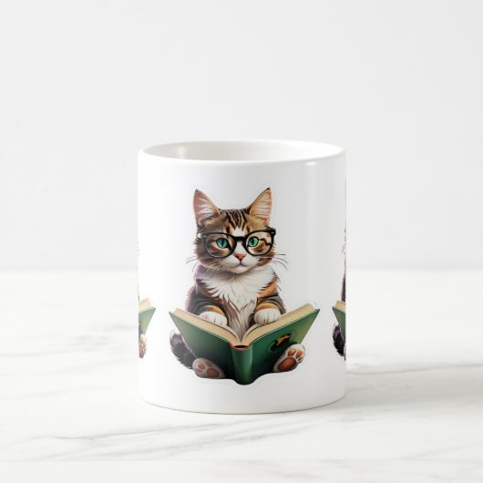 Mug Livre de lecture Cat (Centre)