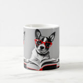 Mug Livre de lecture de chien (Centre)