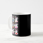 Mug Livre de lecture de lapin Pâques Rabbit Lecteur de (Devant gauche)
