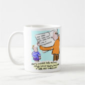 Mug Livre de lecture d'enfant assez ambitieux. Profess (Gauche)