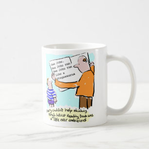 Mug Livre de lecture d'enfant assez ambitieux. Profess