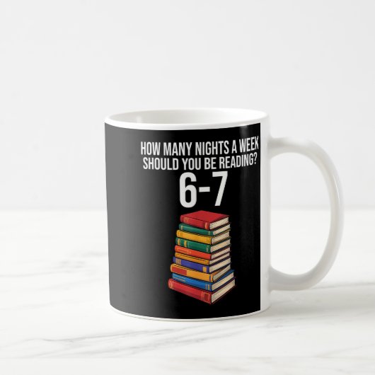 Mug Livre de lecture drôle Professeur 67 Six Sept Meme (Droite)