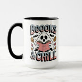 Mug Livre de lecture éffrayant du fantôme (Gauche)