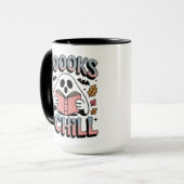 Mug Livre de lecture éffrayant du fantôme (Devant gauche)