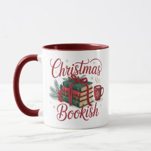 Mug Livre de Noël Cosy Lecteur Amateur de Livres Noël