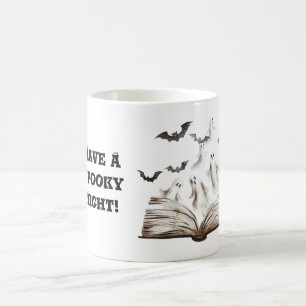 Mug Livre de nuit effrayant fantômes chauves-souris
