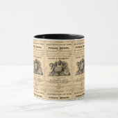 Mug Livre de poisons culinaires de 1820 crâne antique (Centre)