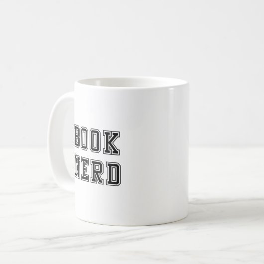 Mug Livre de style Varsity Nerd (Devant gauche)