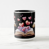 Mug Livre Des Cœurs Noir (Centre)