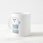 Mug Livre d'exposition Funny Ghost Livre Pun (Devant gauche)