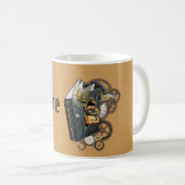Mug Livre d'histoire de dragon de Steampunk (Devant droit)