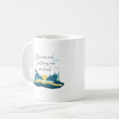 Mug Livre d'inspiration bleu serein (Devant gauche)