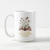 Mug Livre en fleurs. Laissez fleurir votre imagination (Gauche)