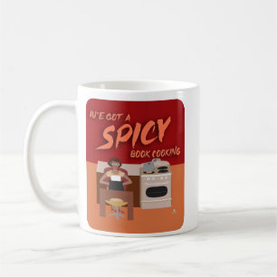 Mug Livre épicé Cook Romance Auteur Retro Snark