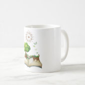 Mug Livre et Chat coloré (Devant droit)