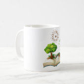 Mug Livre et Chat coloré (Devant gauche)