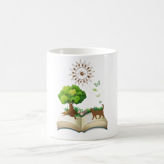 Mug Livre et Chat coloré (Centre)