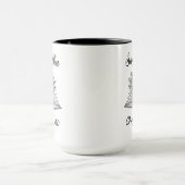 Mug Livre floral personnalisé pour 40e anniversaire -  (Centre)