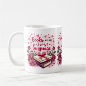 Mug Livre Lover Valentine Romantique Lecture esthétiqu (Gauche)