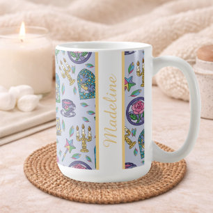 Mug Livre personnalisé de La Belle et la Bête pour fil