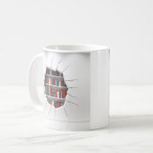 Mug livres 3D apparaissent à travers la conception de (Devant gauche)