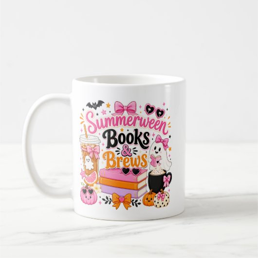Mug Livres & Boissons de Summerween (Gauche)
