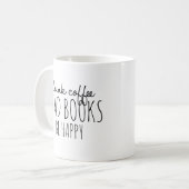 Mug Livres Café Bonheur (Devant gauche)