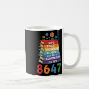 Mug Livres Colorés Empilés Pour Le Changement Anti Tru