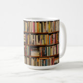 Mug Livres dans la bibliothèque (Devant droit)