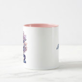 Mug Livres d'antiquités personnalisés et Roses (Centre)