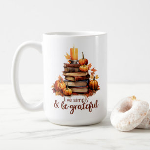 Mug Livres d'automne, Chandelle & Confort