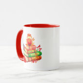 Mug Livres d'automne confortables (Devant gauche)