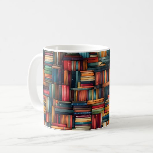 Mug Livres de bibliothèque (Devant gauche)