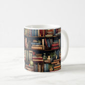 Mug Livres de bibliothèque (Devant droit)