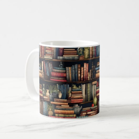 Mug Livres de bibliothèque (Devant gauche)